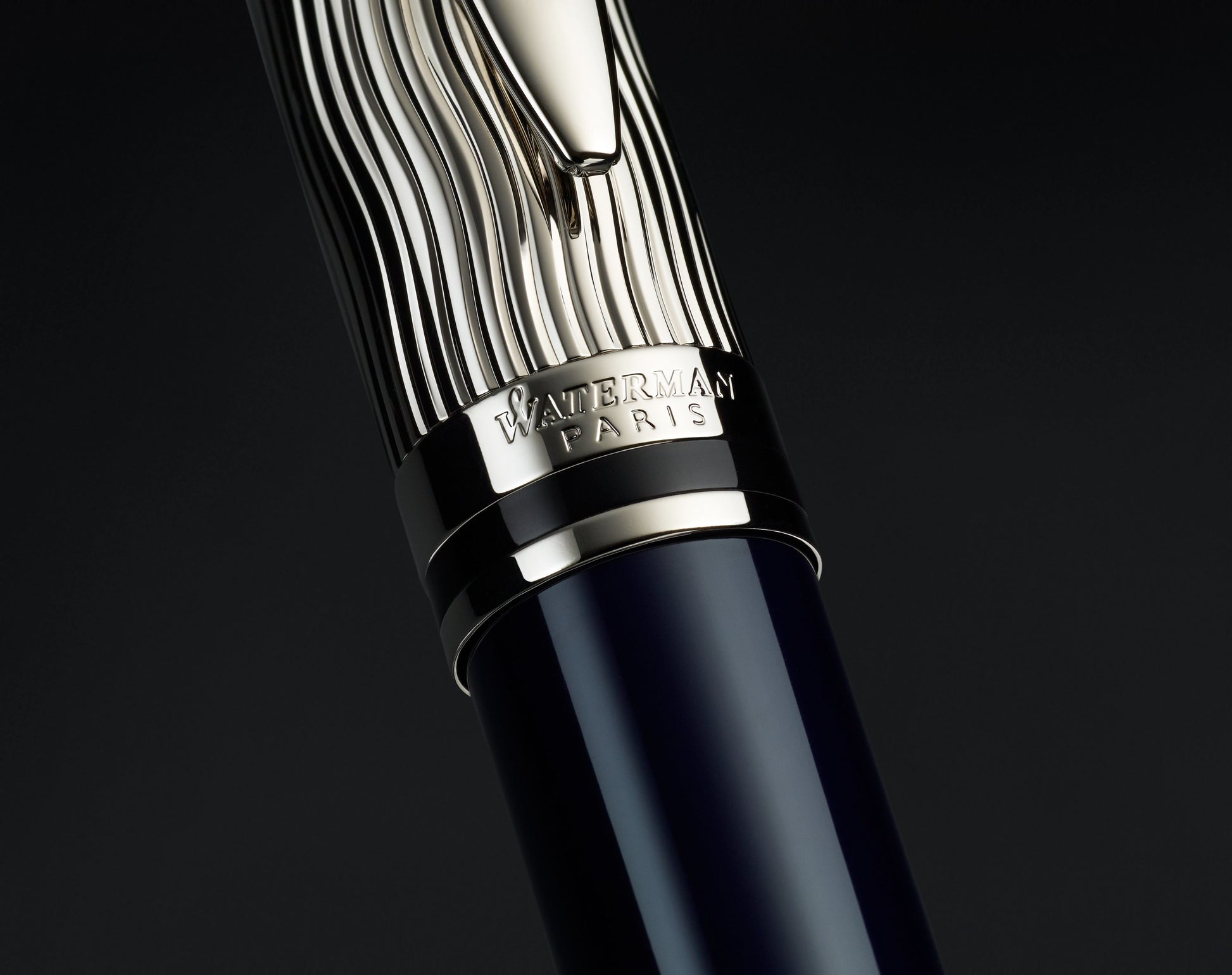 Waterman Expert L'Essence du Bleu – Tintenroller, mit Kappe, Blau, Geschenkbox