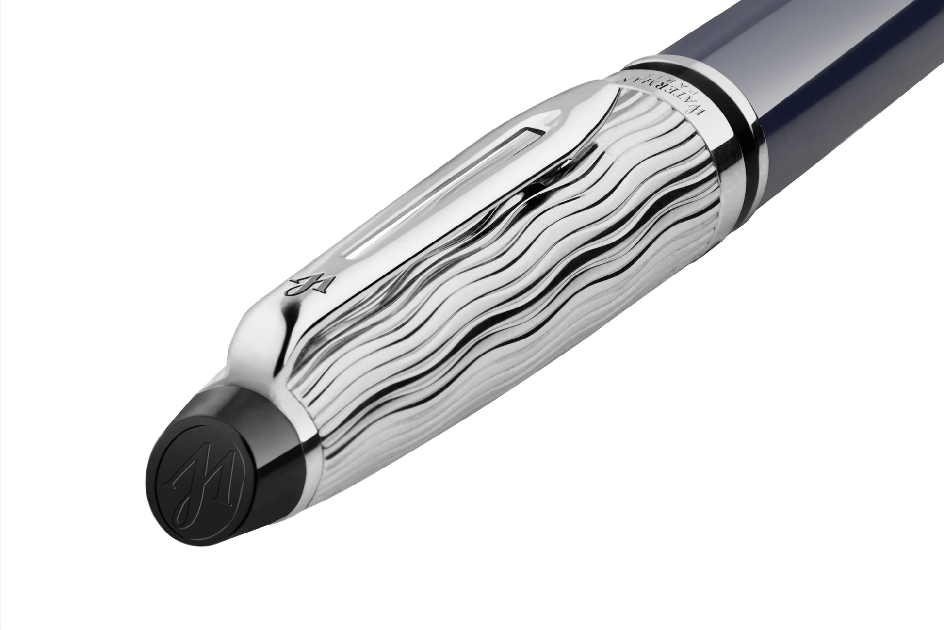 Waterman Expert L'Essence du Bleu, palladium-plattiert – Feine Feder – blau