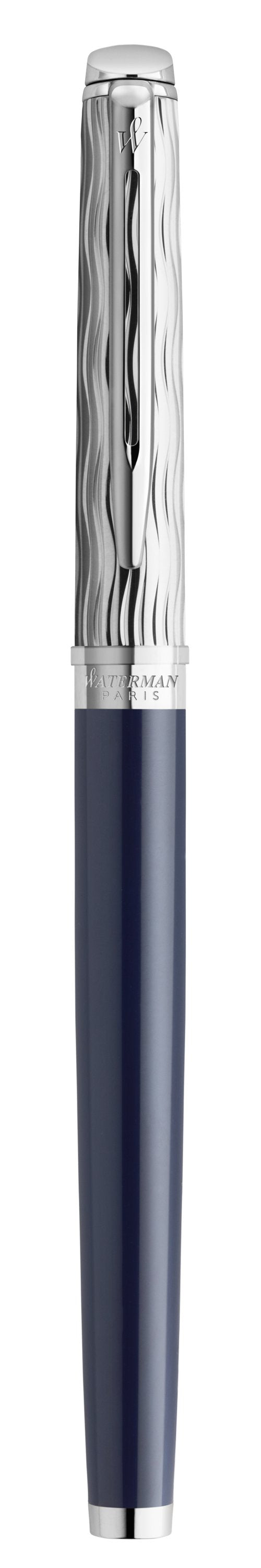 Waterman Hémisphère L'Essence du Bleu – Tintenroller, mit Kappe, Schwarz