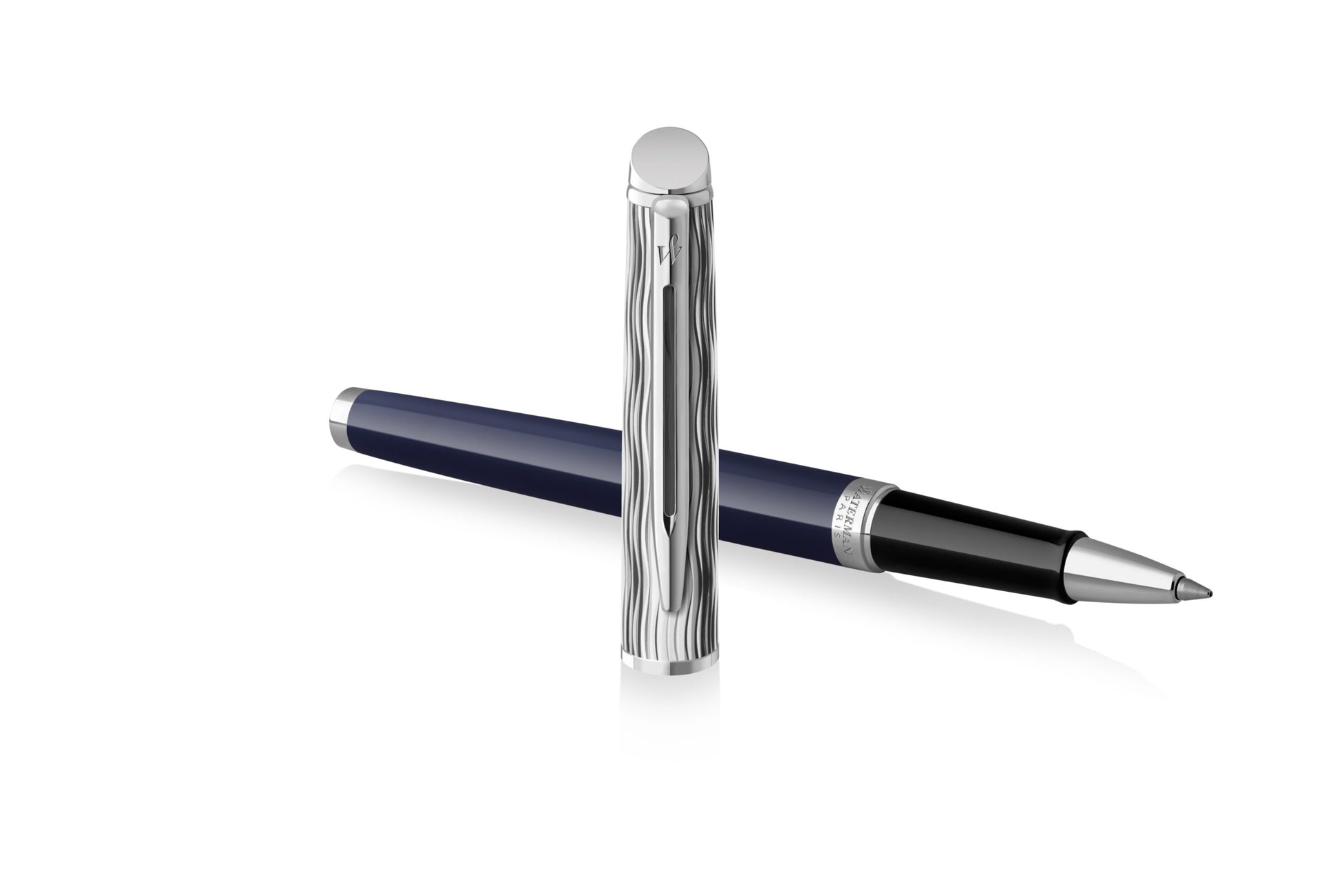 Waterman Hémisphère L'Essence du Bleu – Tintenroller, mit Kappe, Schwarz