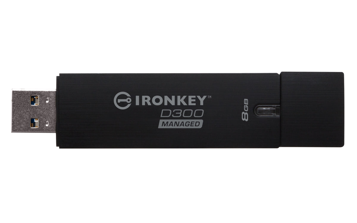 Kingston Technology Kingston IronKey D300 Managed – 8 GB, USB Typ-A, USB 3.2 Gen 1, FIPS 140-2