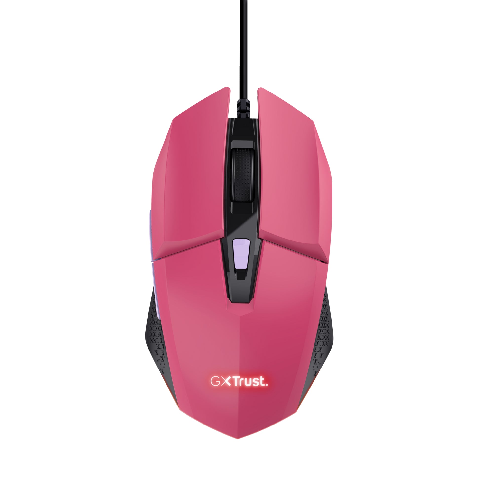 Trust GXT109 Felox – Gaming-Maus – Kabelgebunden (USB-A), 6400 DPI, Beidhändig, Pink