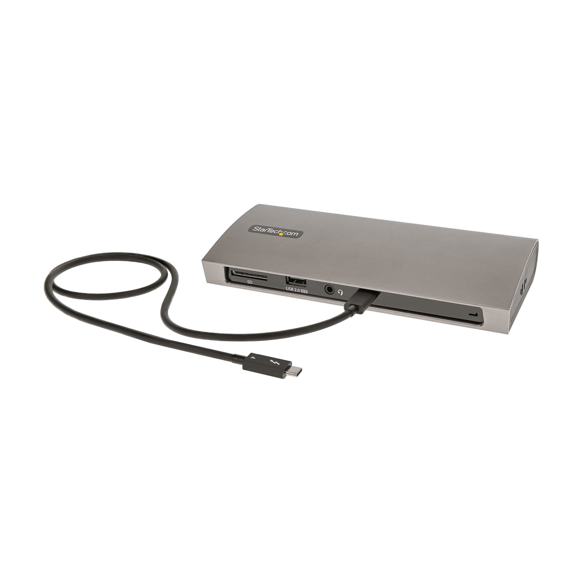 StarTech.com Dockingstation – Thunderbolt 4, 4× USB-A, 96 W PD, GbE, SD/microSD, 3,5 mm Audio, für Windows/Mac