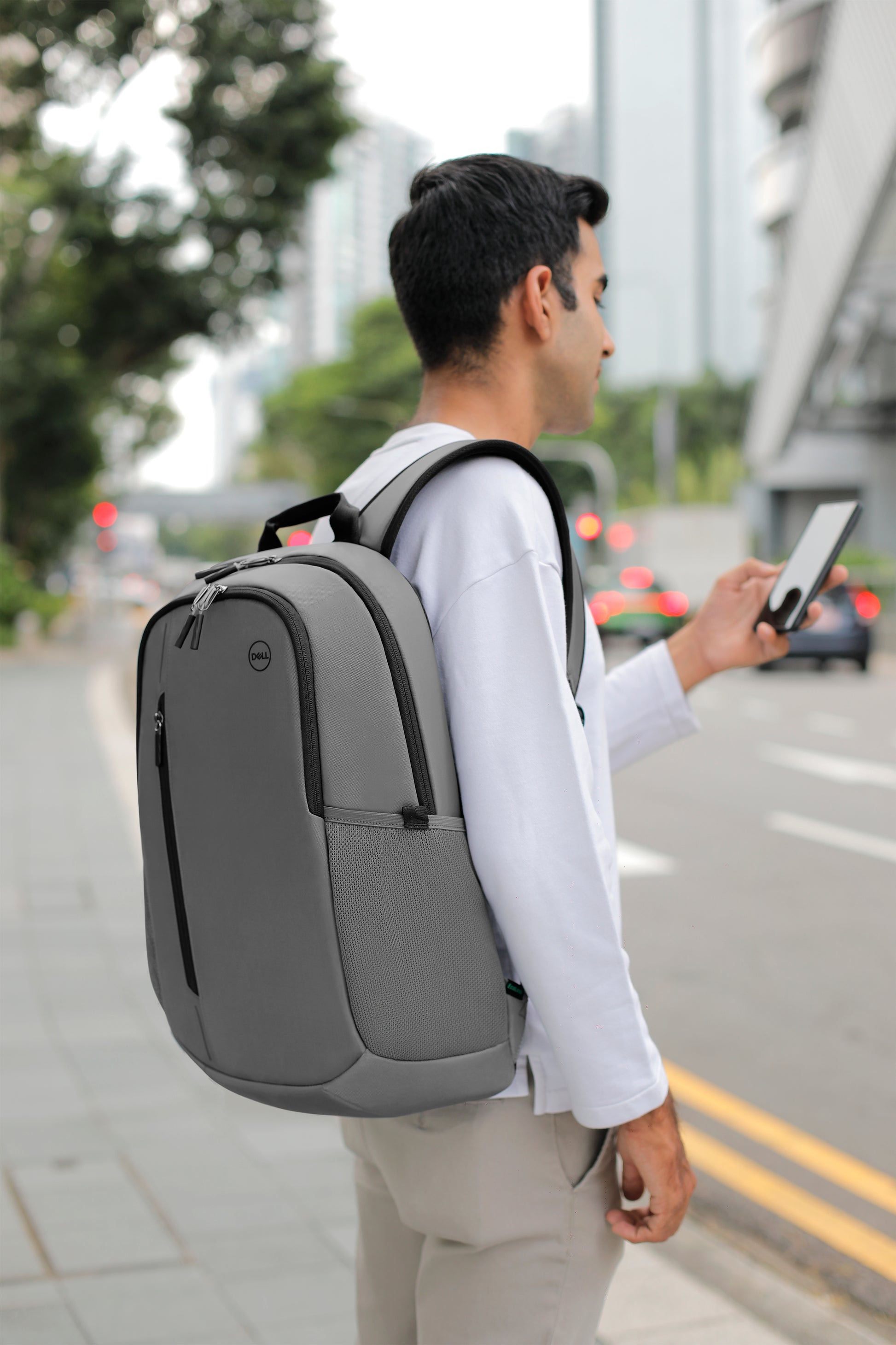 DELL Notebook-Rucksack bis 15" – 20 l, wasserdicht – Grau