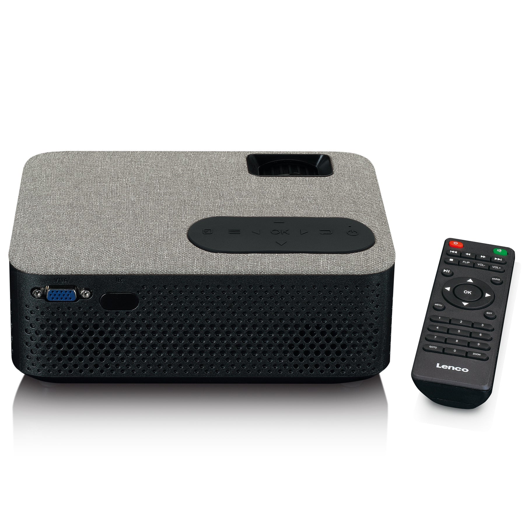 Lenco LPJ-700BKGY – Standard LCD LED, Full HD (1080p), 85 ANSI Lumen