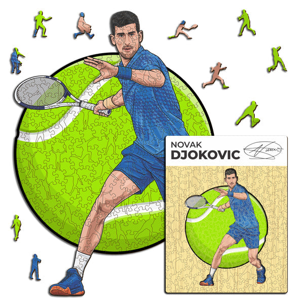 Iconic Puzzles Novak Djokovic - Tennis - Logikspiel, ab 10 Jahren, 180 Min