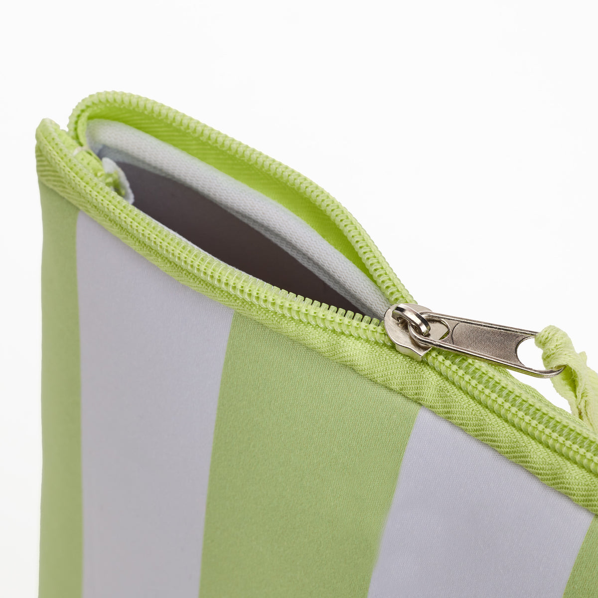 Muitomas Necessaire – Reissverschluss, Wasserabweisend – 240 × 160 × 60 mm – Grün – Neopren – Gestreift