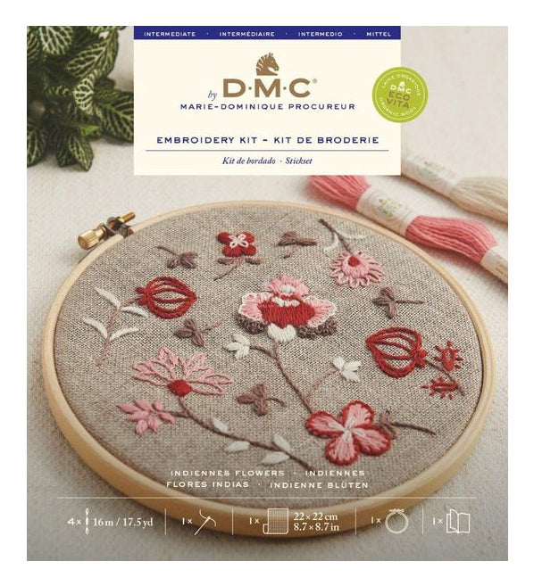DMC Designer – Stick-Set – Blumen – Mehrfarbig
