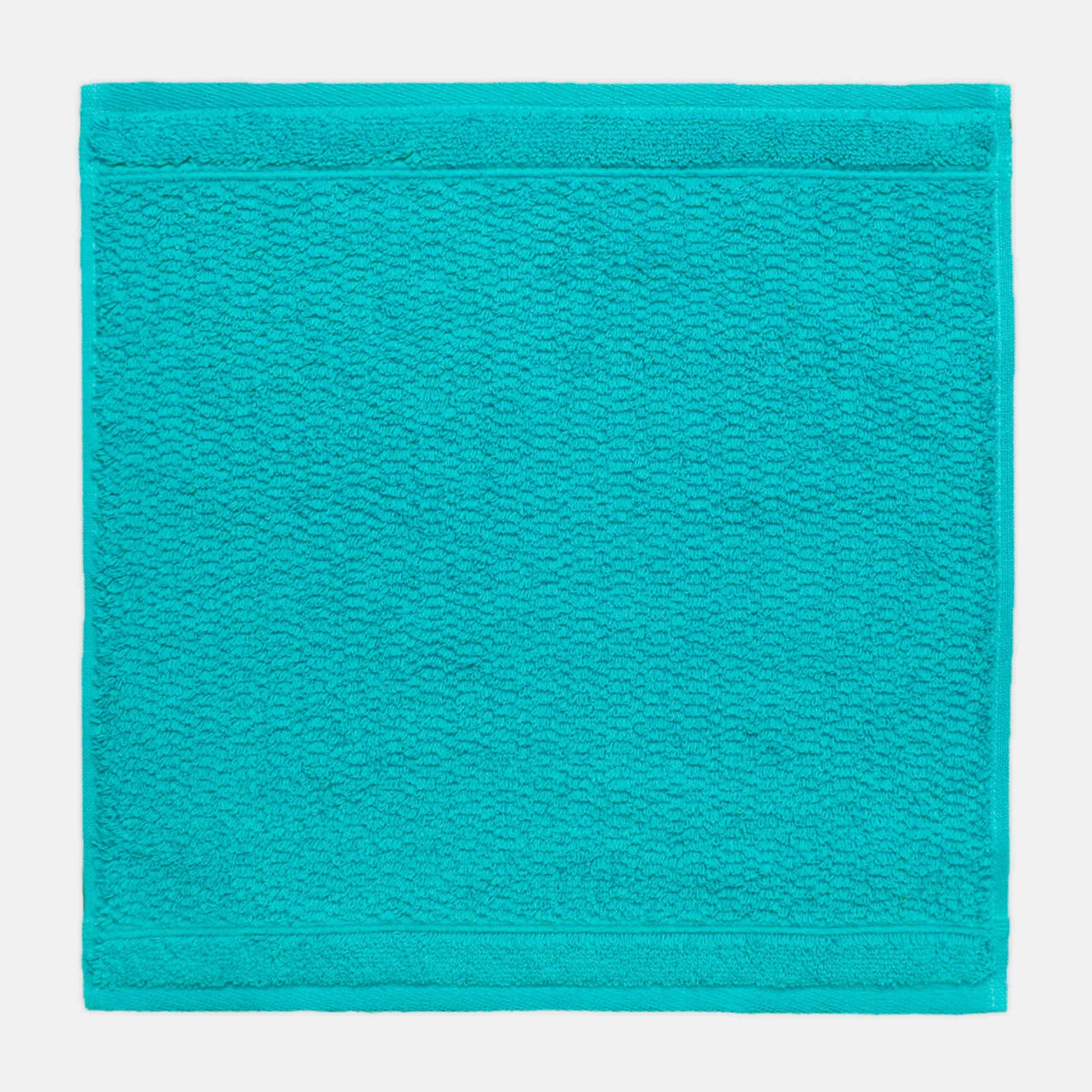Frottana Waschlappen Pearl – 30 × 30 cm – Baumwolle – türkis