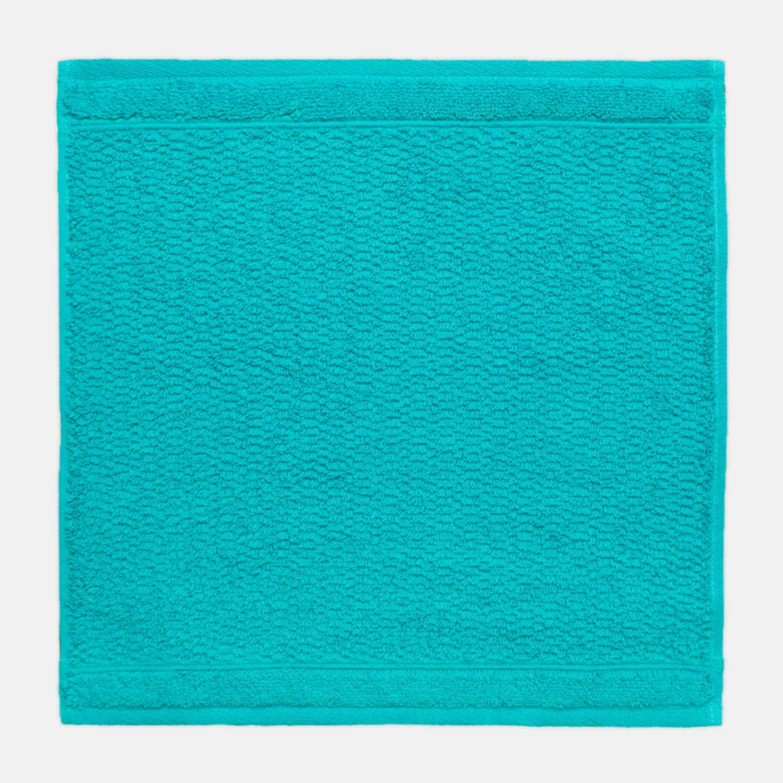 Frottana Waschlappen Pearl – 30 × 30 cm – Baumwolle – türkis