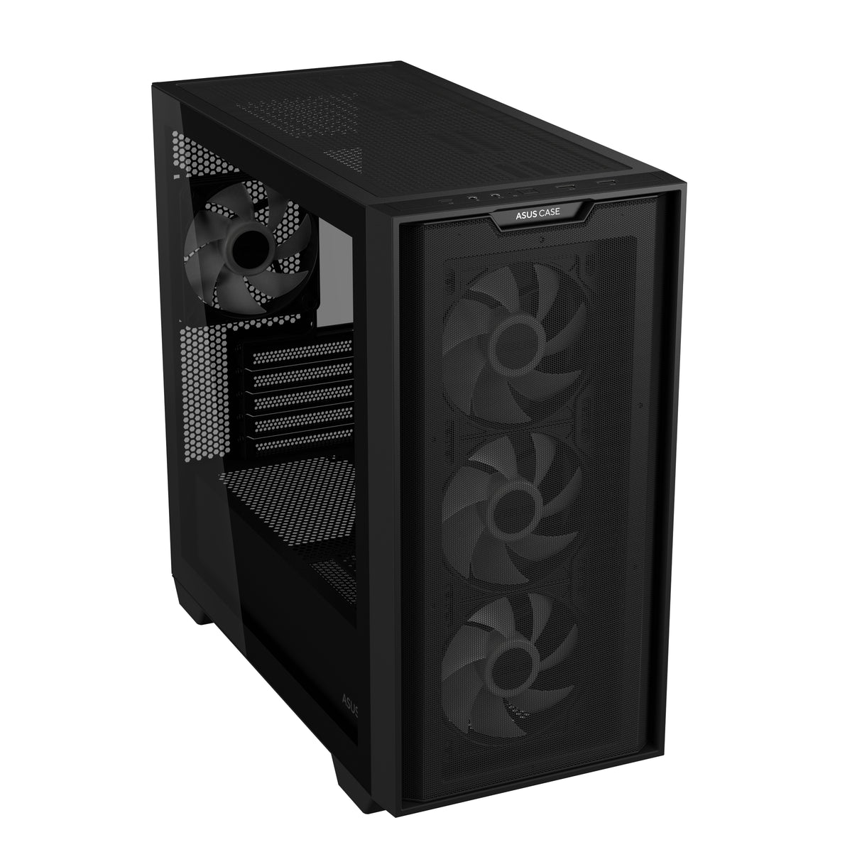 ASUS A21 PLUS TG ARGB (BTF) – PC-Gehäuse – Micro-ATX, Mini-ITX, Sichtfenster, 3×120/1×120 mm