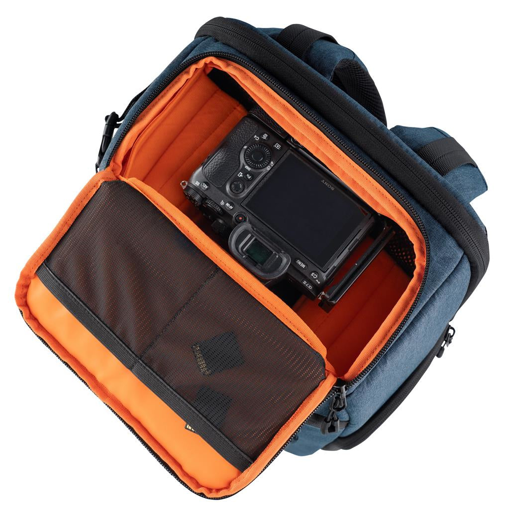 Dörr Kamerarucksack Prag Go – 200 × 310 × 480 mm – Polyester, blau