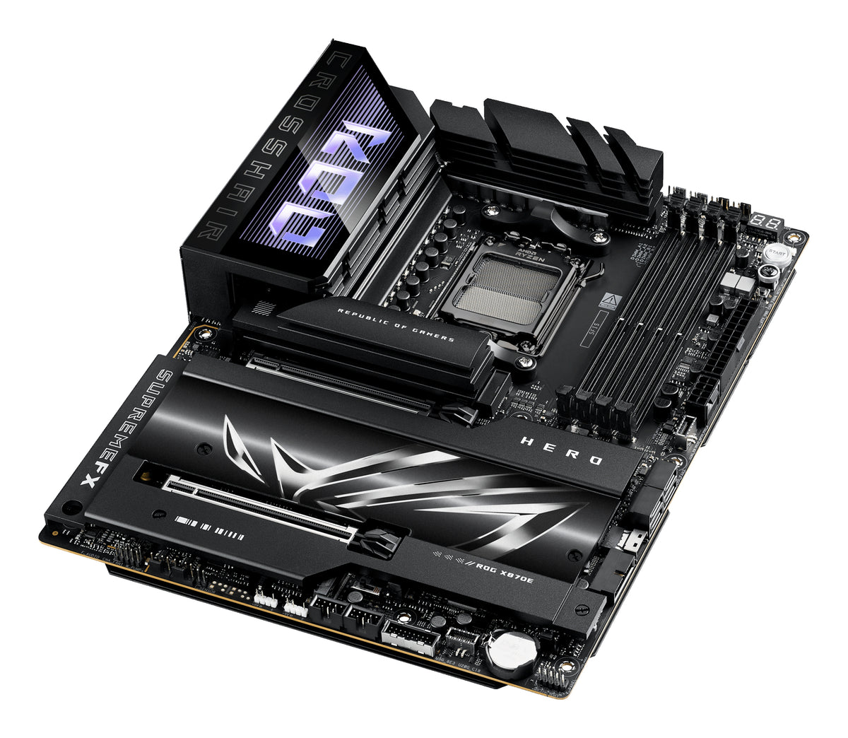 ASUS ROG CROSSHAIR X870E HERO – Mainboard – Sockel AM5, AMD X870E, ATX, DDR5