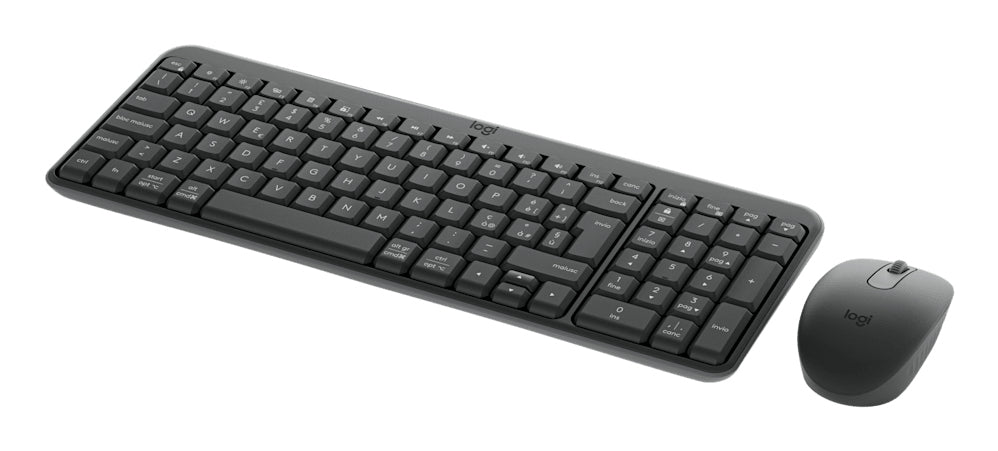 Logitech MK250 – Tastatur-Maus-Set – Bluetooth & 2,4 GHz – QWERTY (IT) – Graphit