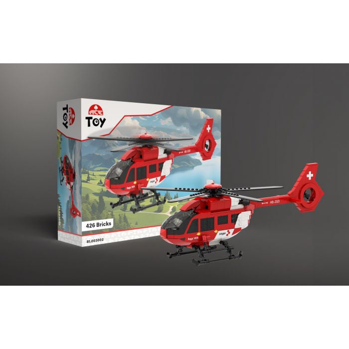 ACE Airbus H145 D3 Rega Hubschraubermodell – 40,8 × 25,6 cm – ab 8 J. – Kunststoff – rot/weiss
