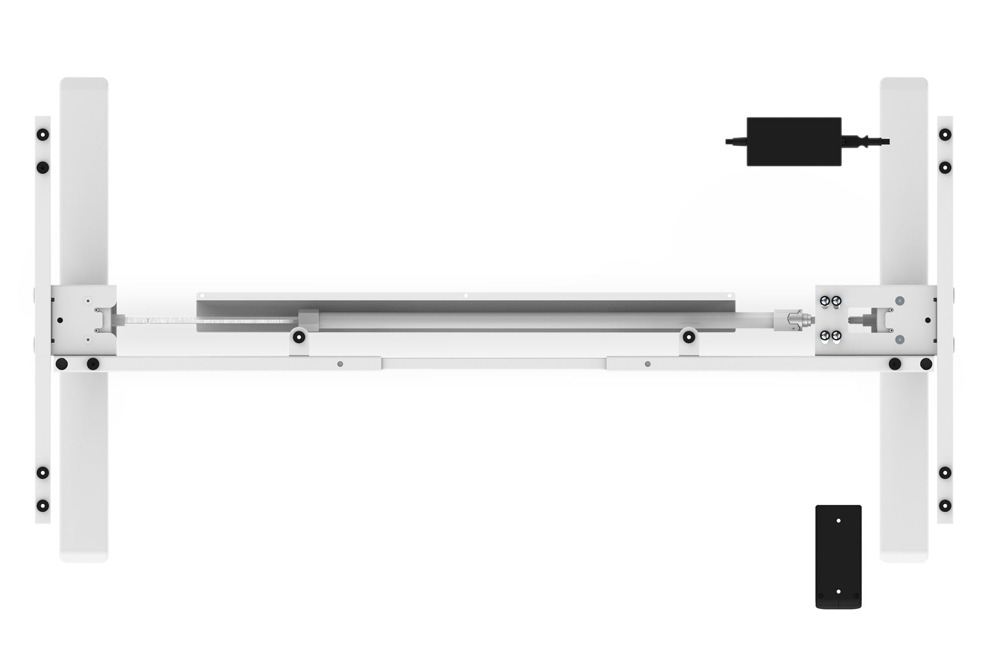 Digitus Stehtisch – 110–160 × 50–80 × 71,5–121,5 cm – weiss – höhenverstellbar