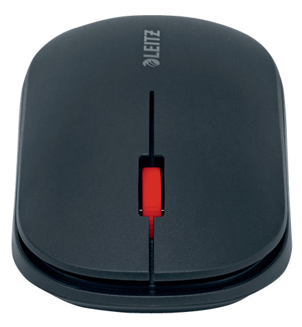 Leitz Cosy – Maus – Kabellos (Bluetooth/2,4 GHz), 4000 DPI, Beidhändig, Dunkelgrau