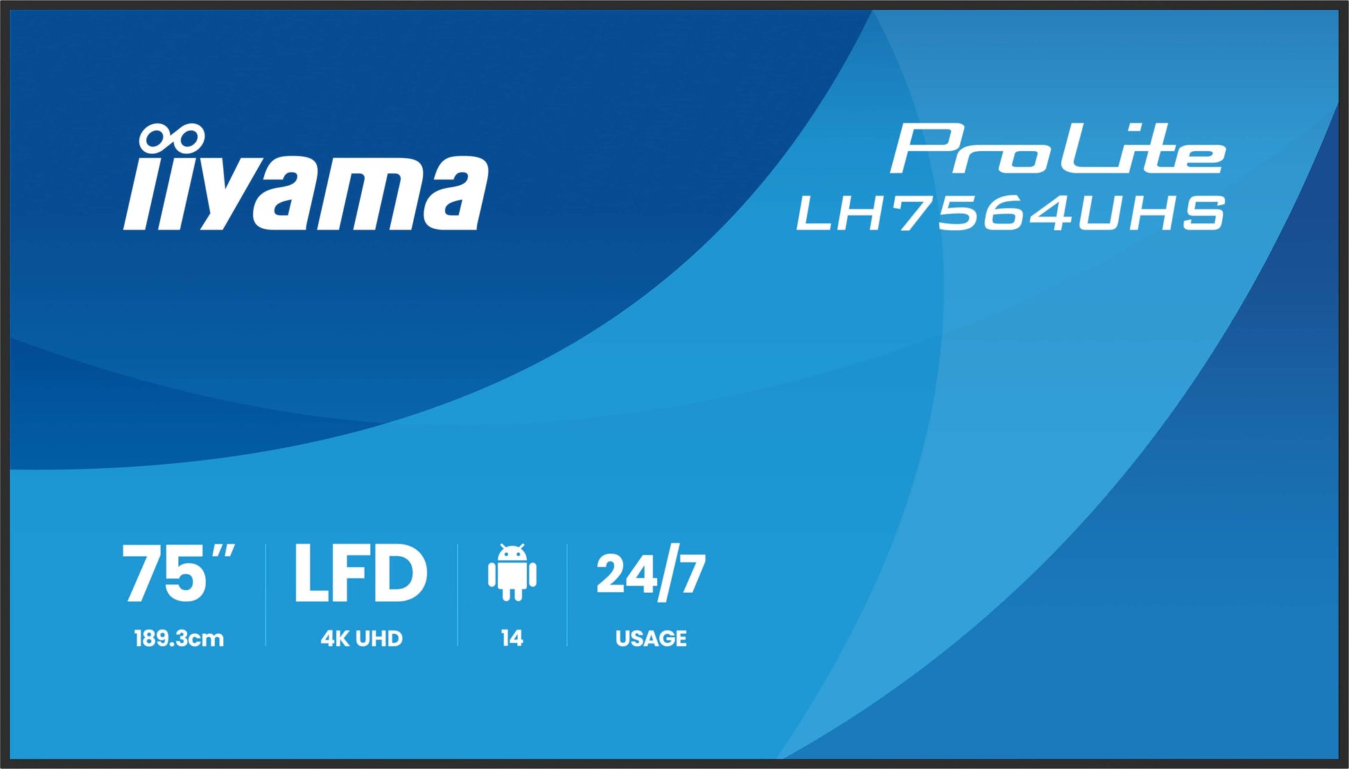 iiyama ProLite – Signage-Display, 75", Ultra HD 4K, 500 cd/m², VA