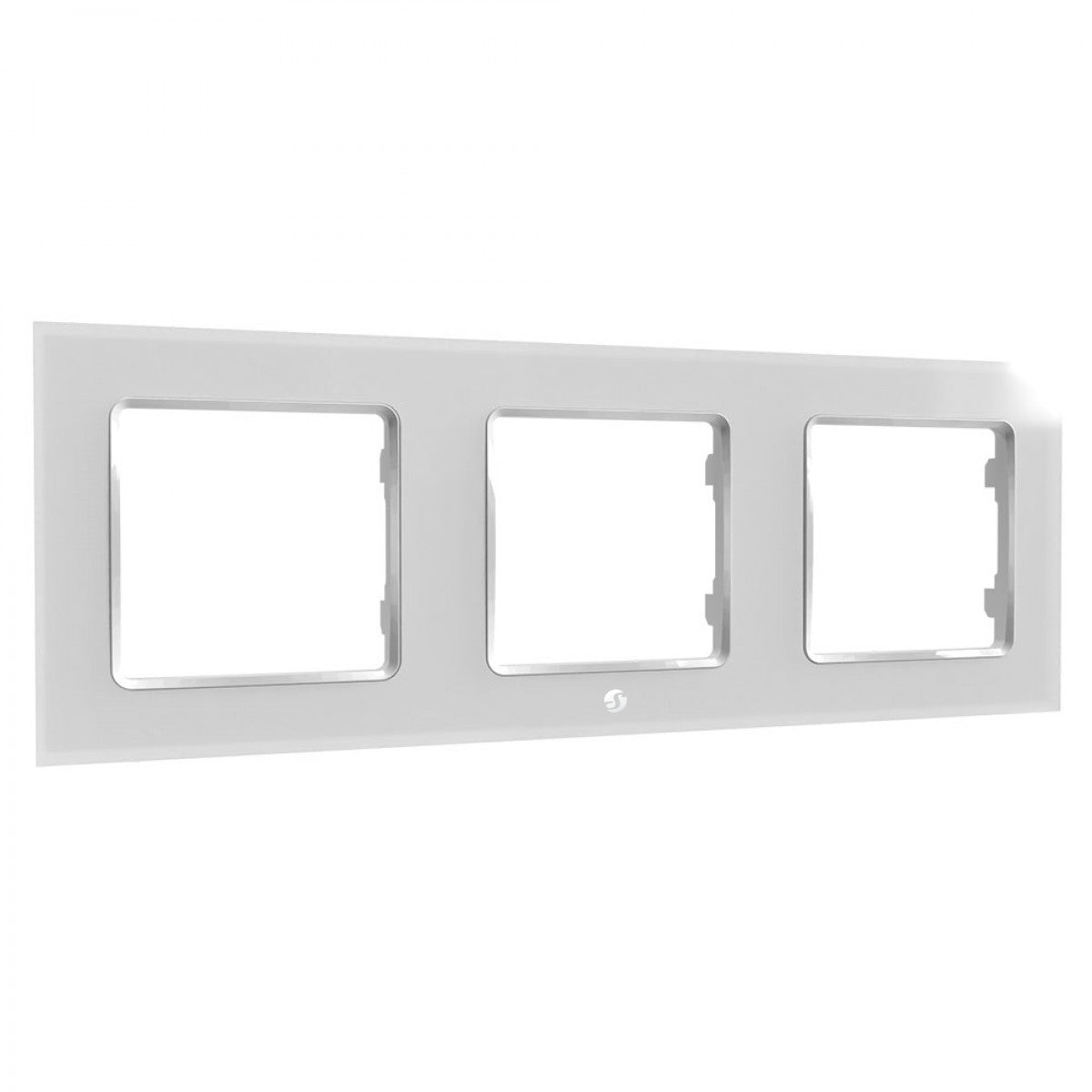 Shelly WF3 – Zubehör – 3-Gang Wandrahmen, Weiss – für Shelly Wall Switch