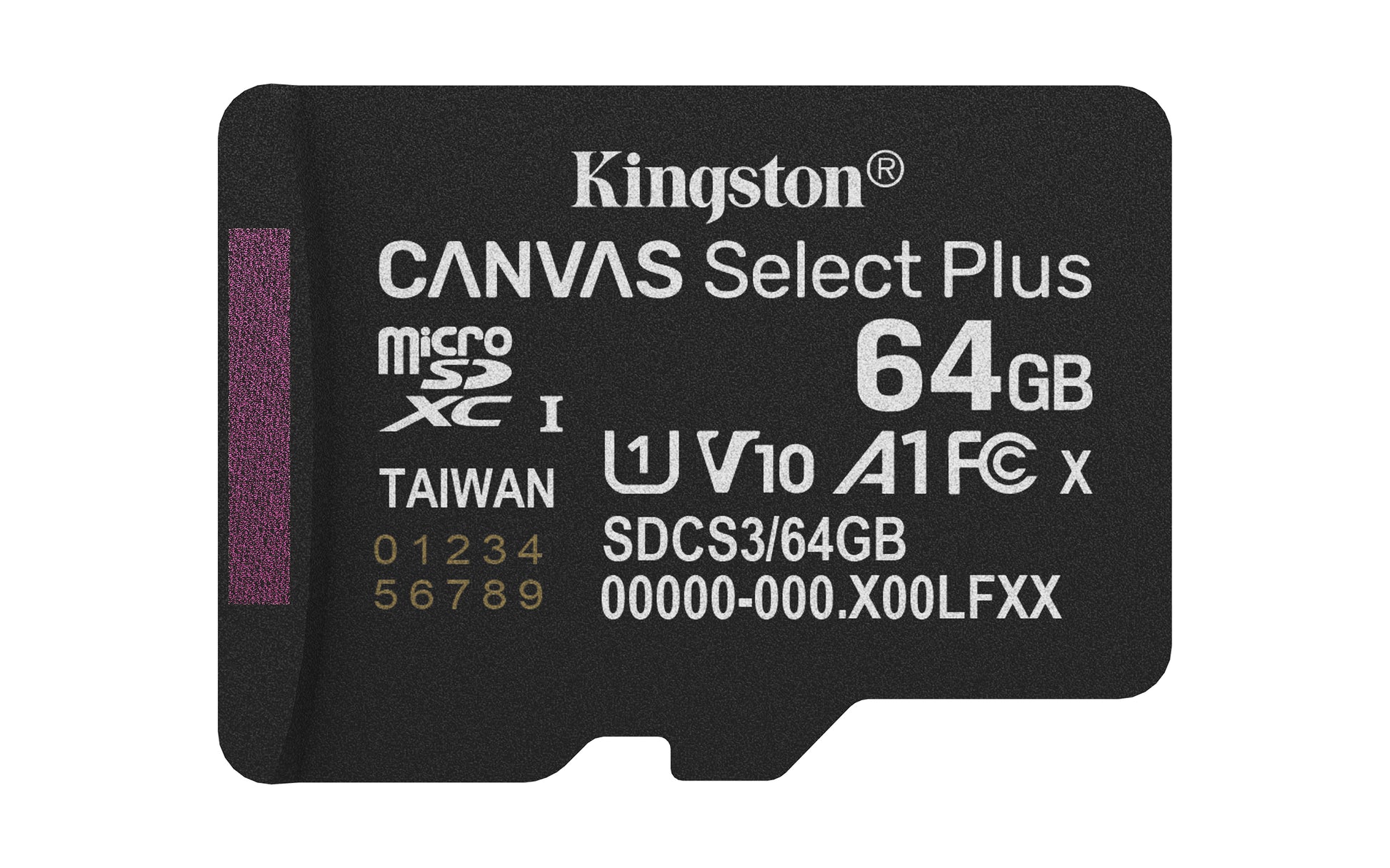 Kingston Technology Kingston Canvas Select+ GEN3 microSDXC-Karte – 64 GB, 100 MB/s, A1, mit Adapter