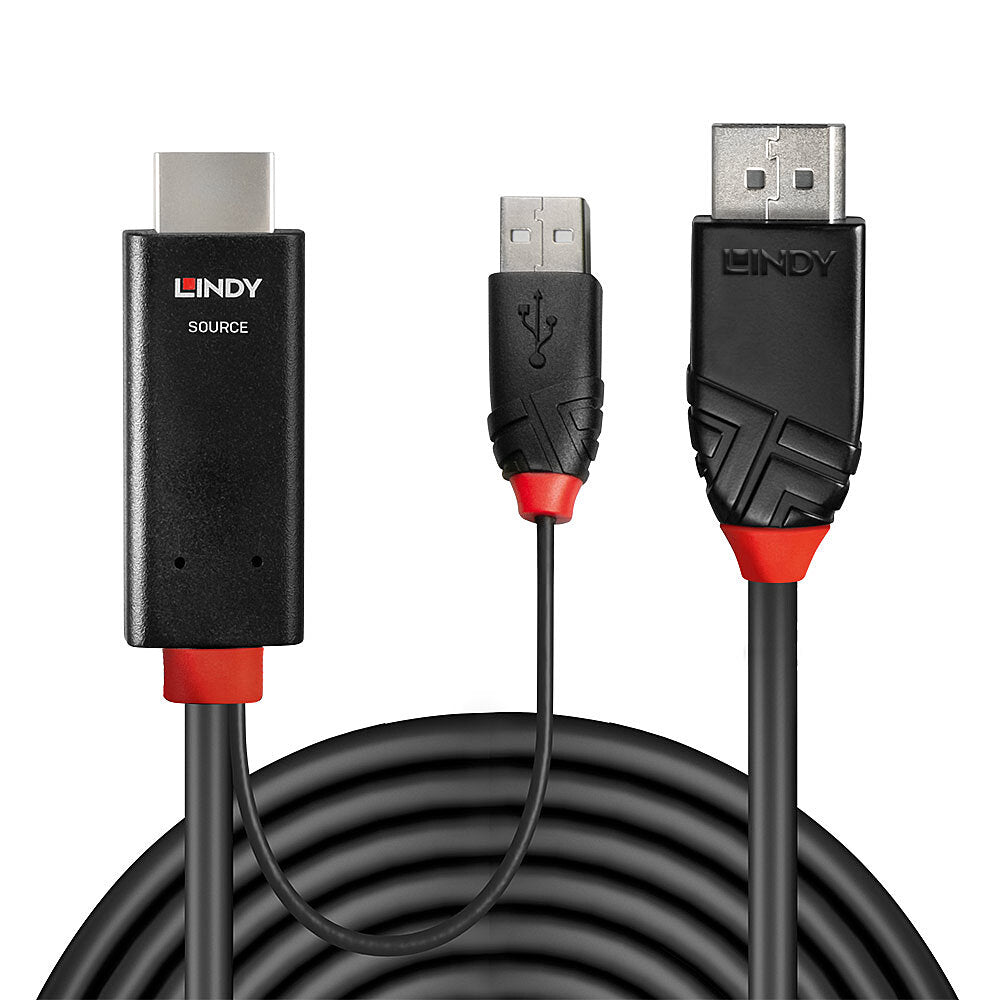 Lindy HDMI auf DisplayPort Adapter, 2 m