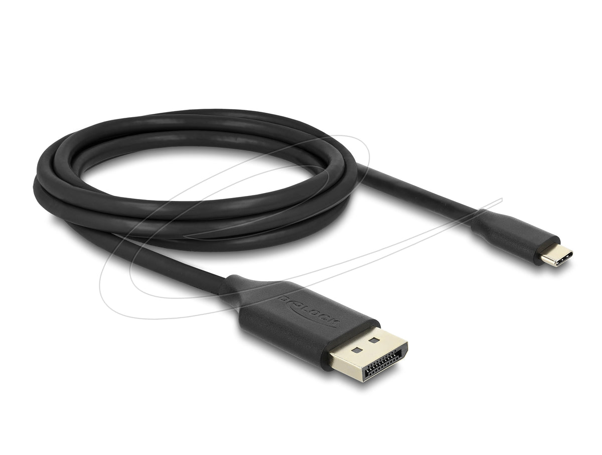 DeLOCK USB-C auf DisplayPort Kabel DP 1.4 8K 60 Hz – 2 m – HDR