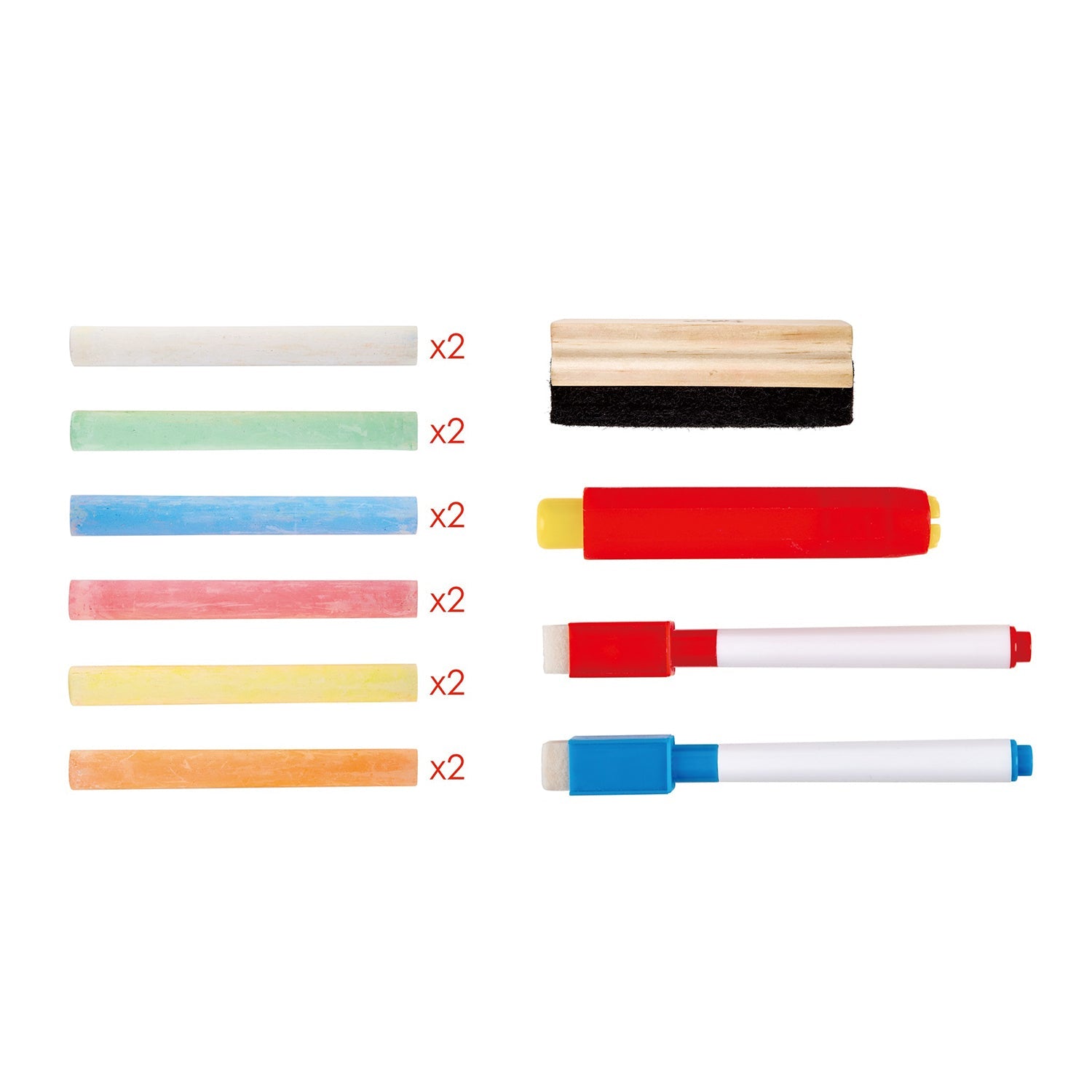 Hape Staffelei, dreh- und klappbar, doppelseitig, Holz/Kunststoff, 109,2 × 48,3 × 2,5 cm