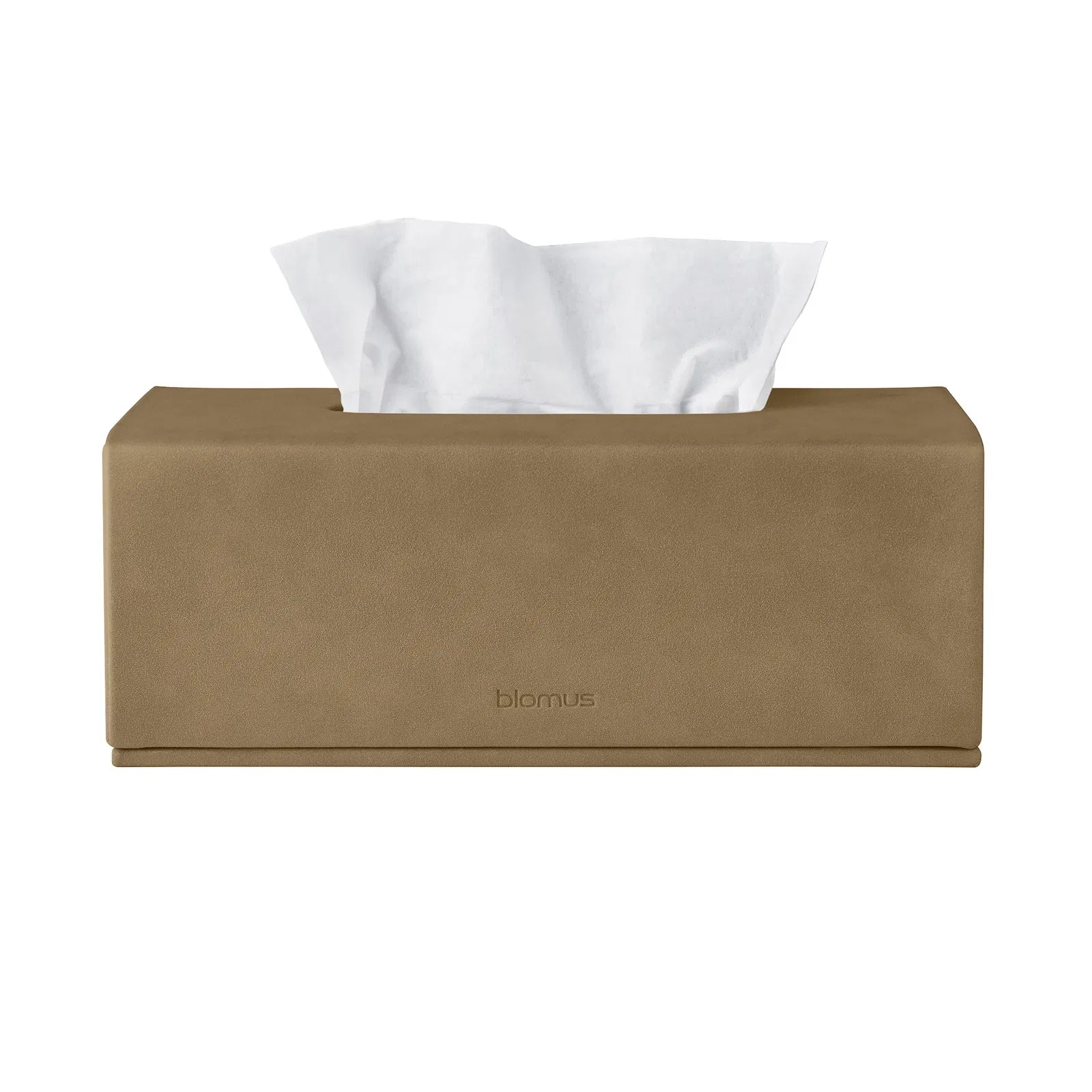 Blomus Kosmetiktuchbox SAHLA – Papiertuchspender, Kunstleder (PU), 13×25×9 cm, Braun