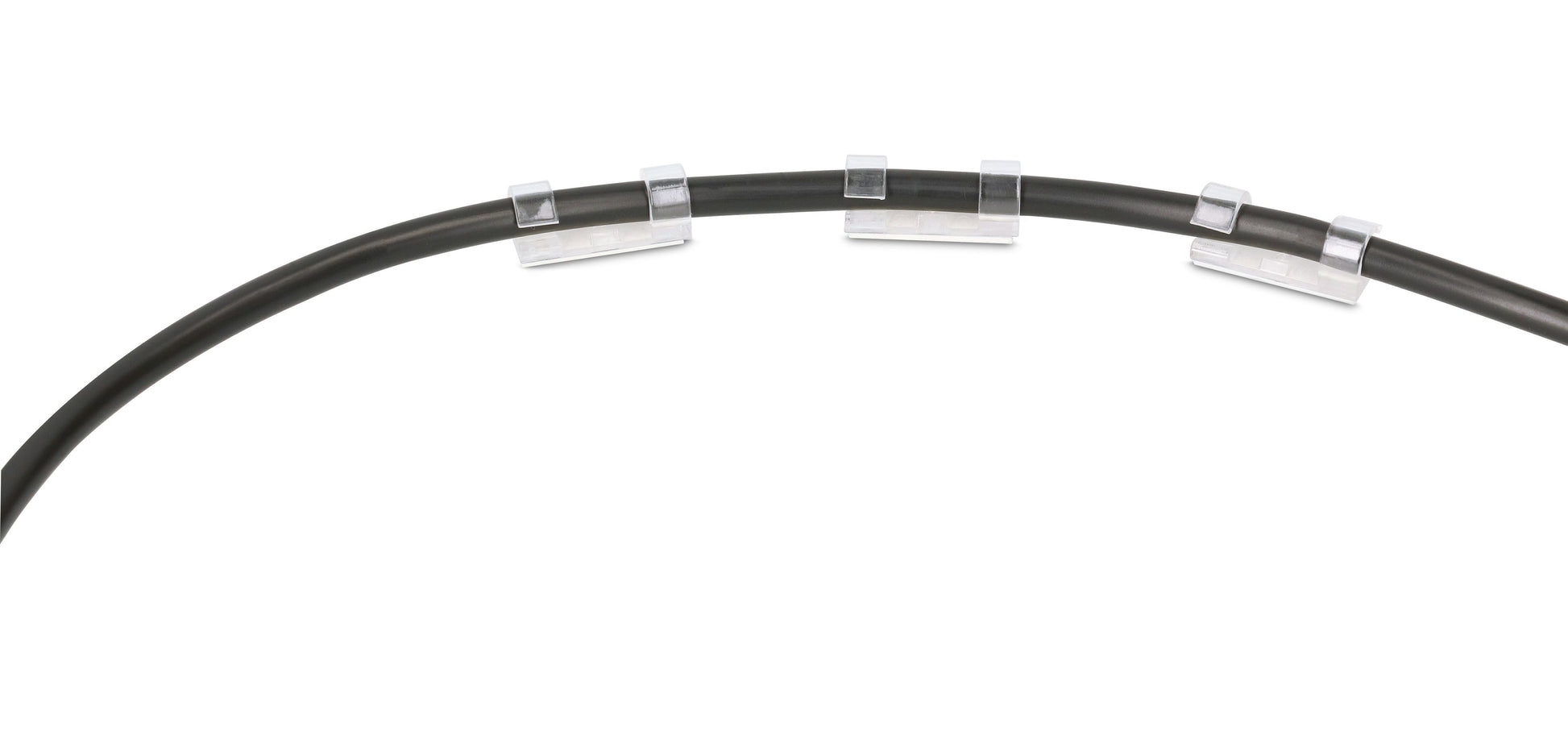 Max Hauri AG Max Hauri Kabelhalter, selbstklebend, Ø bis 10 mm, 14er-Pack – transparent