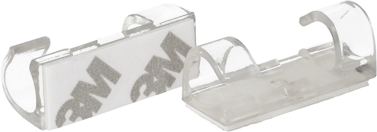 Max Hauri AG Max Hauri – Kabelclips 8 mm, transparent, 18 Stück