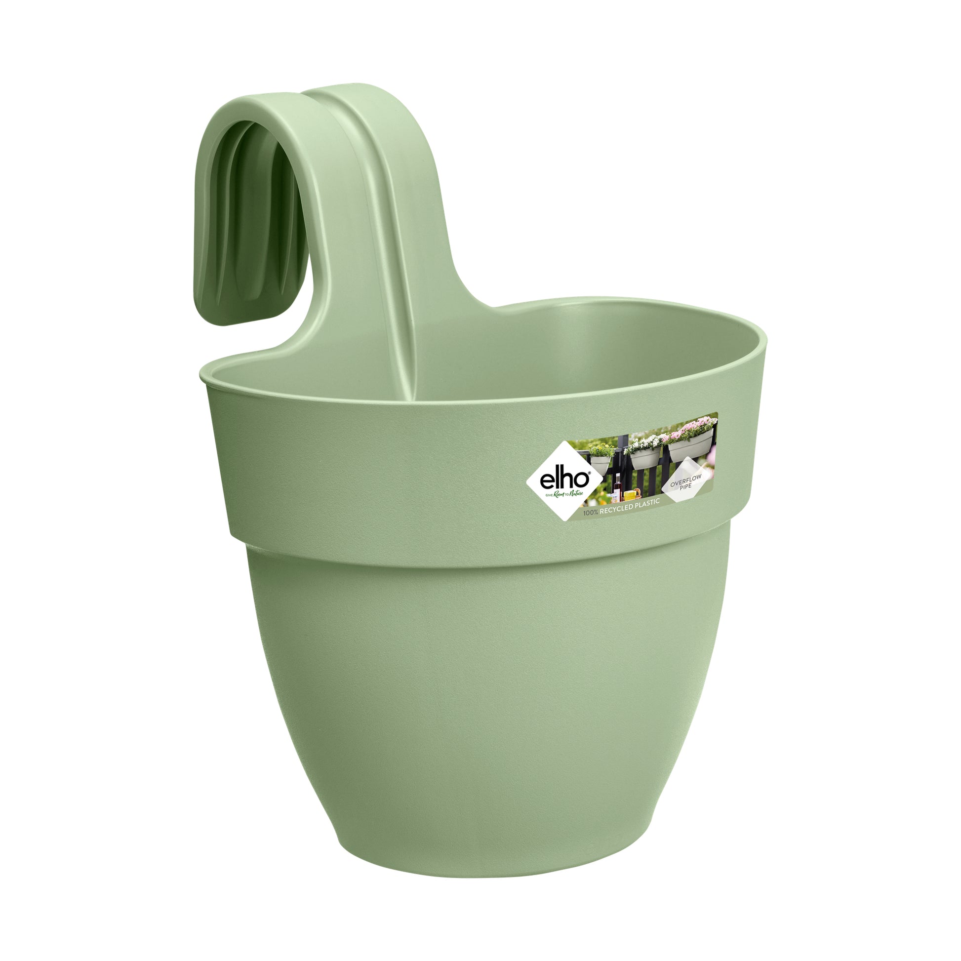 elho Hänge-Blumentopf – 2800 ml – Kunststoff, Grün