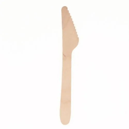 Papstar Holzmesser pure, 16,5 cm – kompostierbar – 25 Stk.