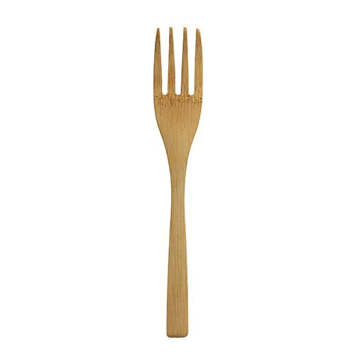 Papstar Bambus-Gabel pure, 16,5 cm – kompostierbar – 10 Stk.