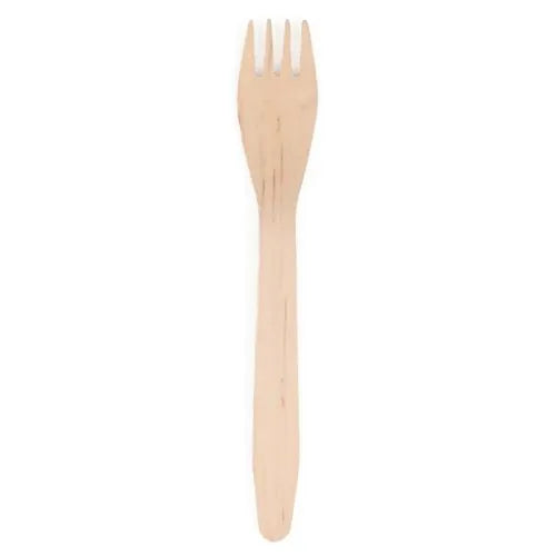 Papstar Holzgabel Pure, 16,5 cm – natur – 25 Stk.