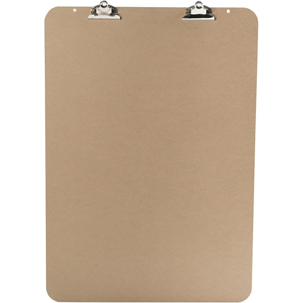 Creativ Company Zeichenklemmbrett 52 × 74 cm, für A2/A3, Braun/Silber