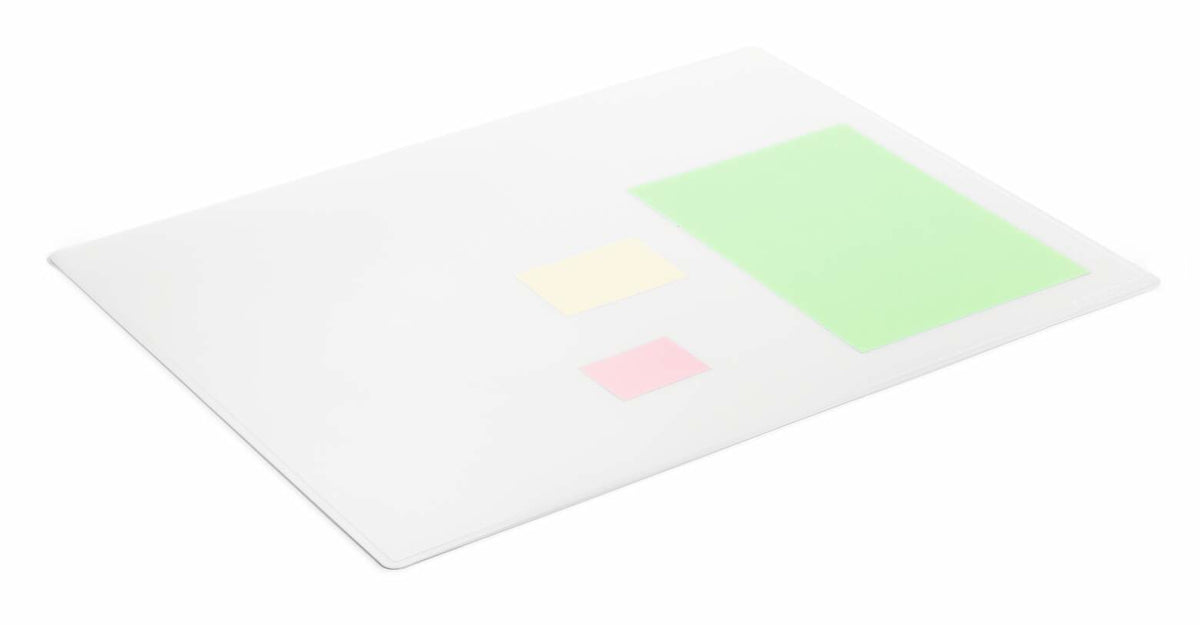Durable Schreibtischunterlage – 650 × 500 mm, PP, grau, rutschfest