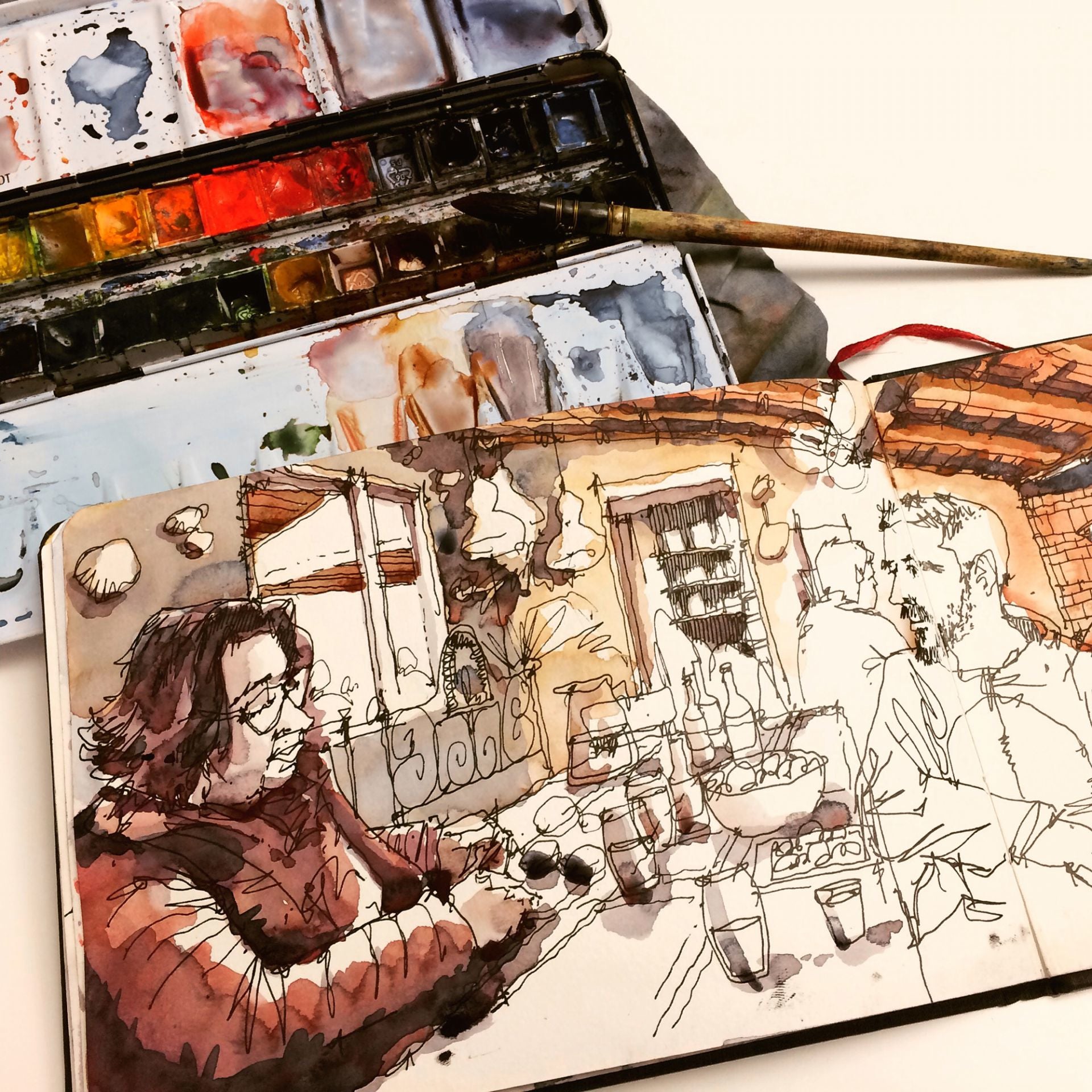 Hahnemühle Malbuch Aquarell – A6 – 60 Seiten – 200 g/m² – feinkörnig – für Aquarell & Gouache