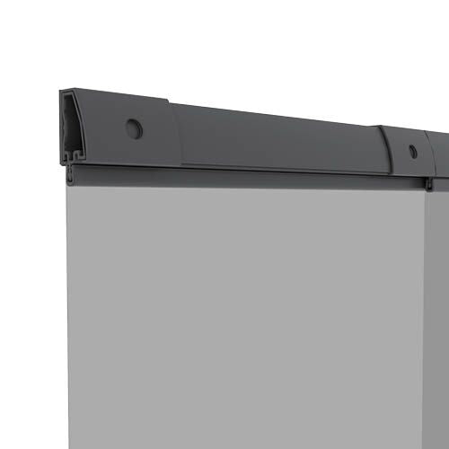 Windhager IS Fliegengitter Tür – 120 × 250 cm – Anthrazit – Teleskop, Schraubbefestigung – Für Türen
