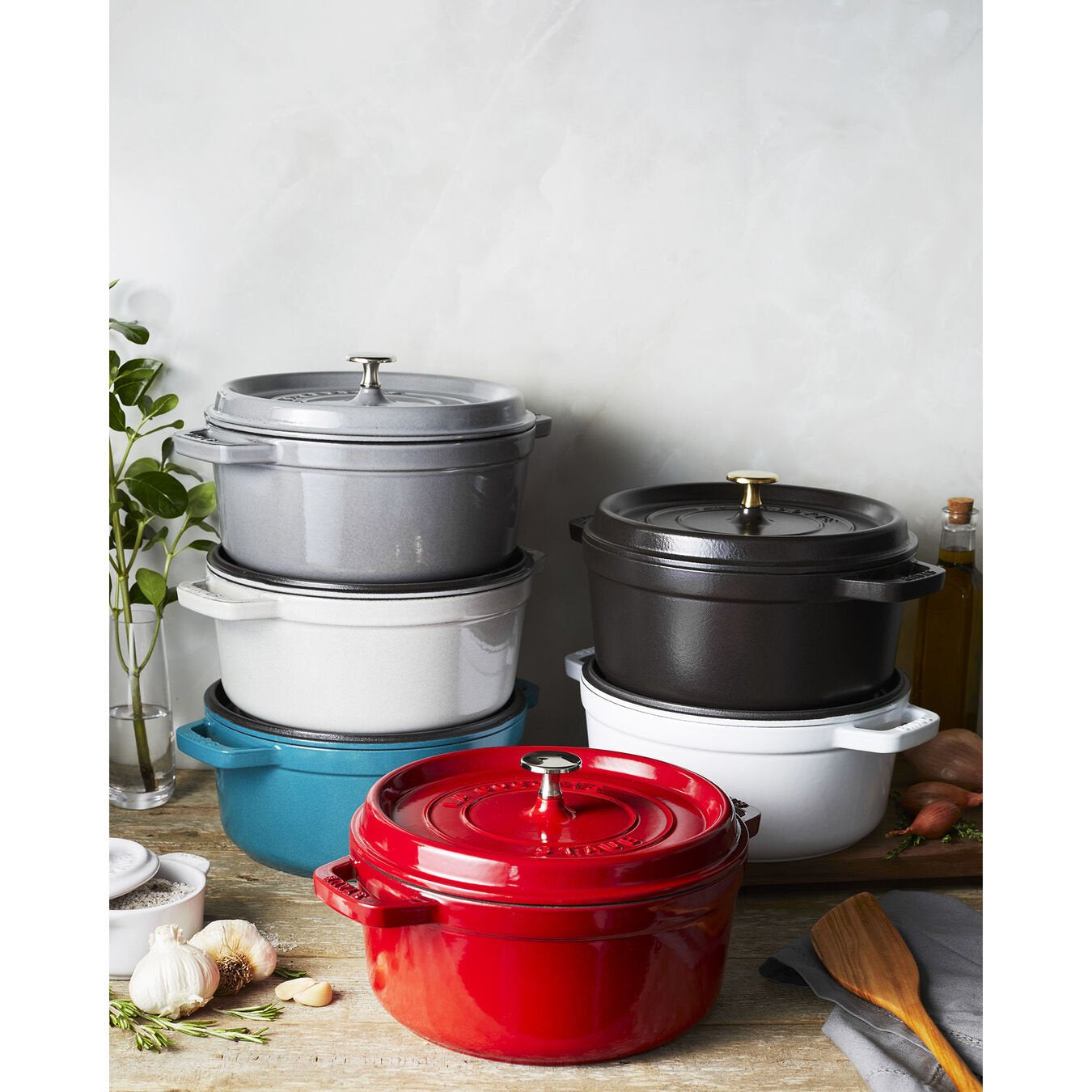 ZWILLING Kochtopf La Cocotte – 3,8 l, Ø 24 cm, Gusseisen, für Induktion, Gas, Glaskeramik u. a., 4 Pers.