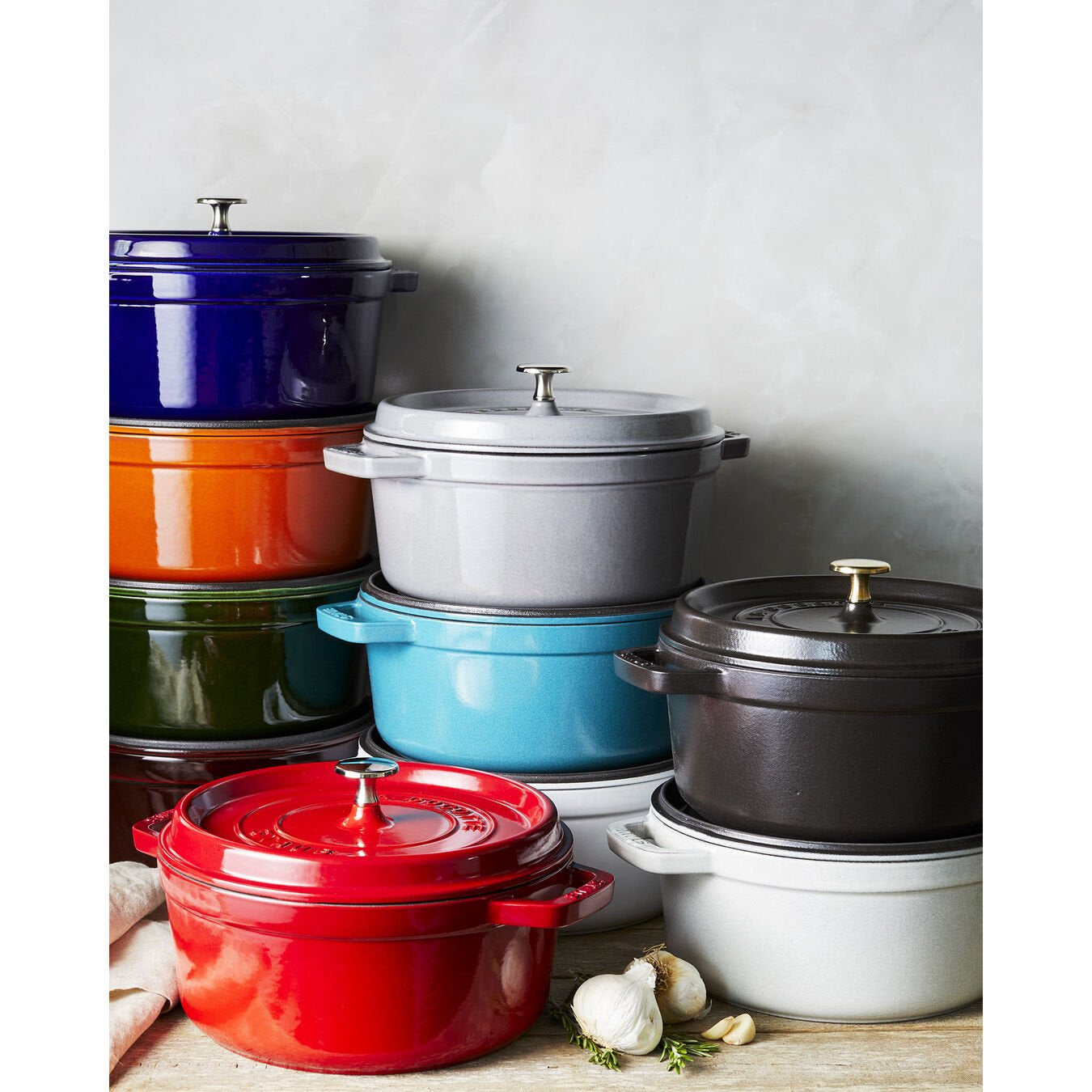 ZWILLING Kochtopf La Cocotte – 3,8 l, Ø 24 cm, Gusseisen, für Induktion, Gas, Glaskeramik u. a., 4 Pers.