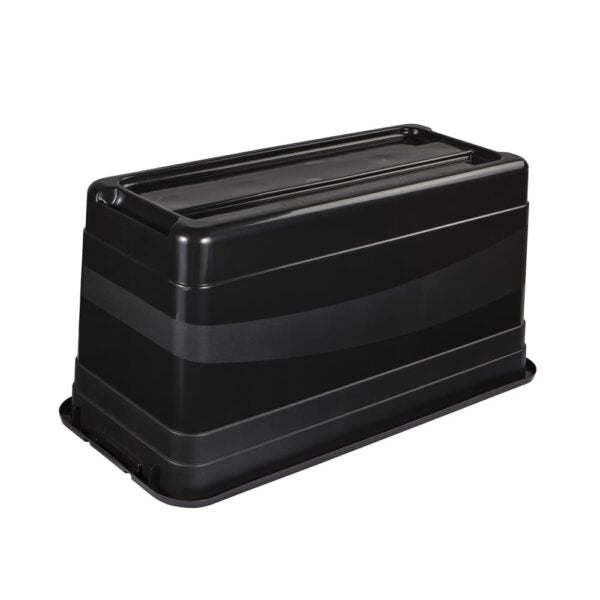 keeeper Aufbewahrungsbox 83 l (mit Deckel) – Kunststoff – Anthrazit/Rot – Verriegelung – 795 × 400 × 395 mm