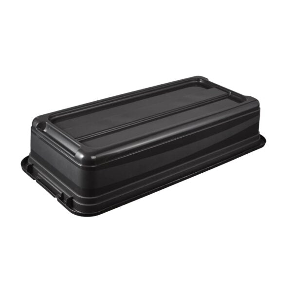 keeeper Aufbewahrungsbox 33 l (mit Deckel) – Polypropylen – Schwarz/Rot – 79,5 × 17 × 39,5 cm