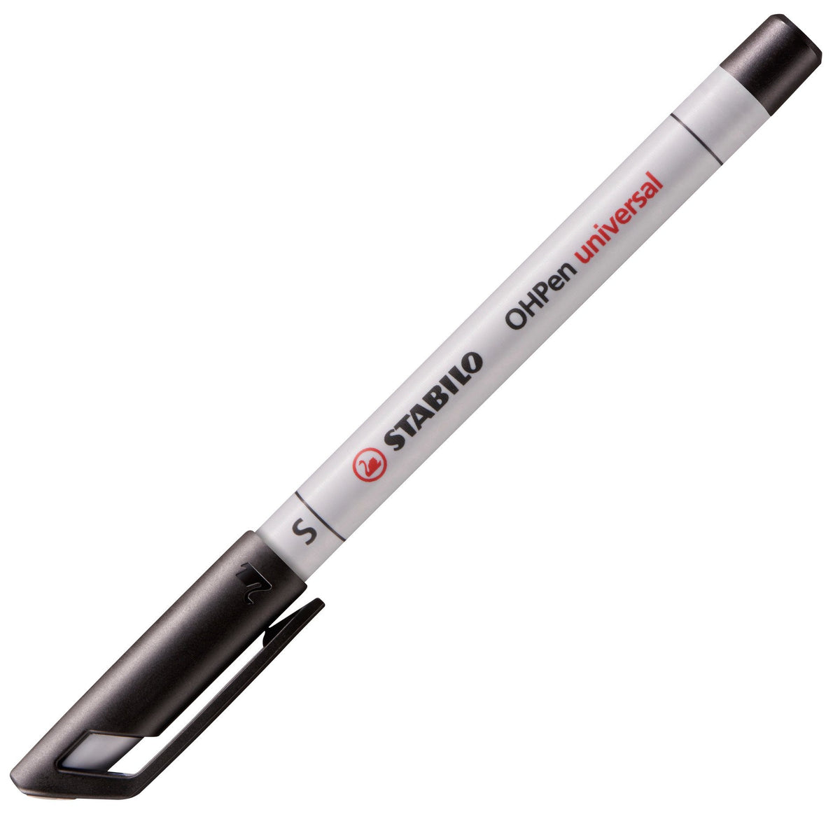 STABILO OHP-Marker – 0,4 mm, schwarz, 10 Stk., feucht abwischbar – für Folien & glatte Oberflächen
