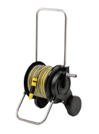Kärcher HT 2.20 Schlauchwagen 20 m – Set, mit Aquastop, 2 Räder, schwarz/gelb, Metall