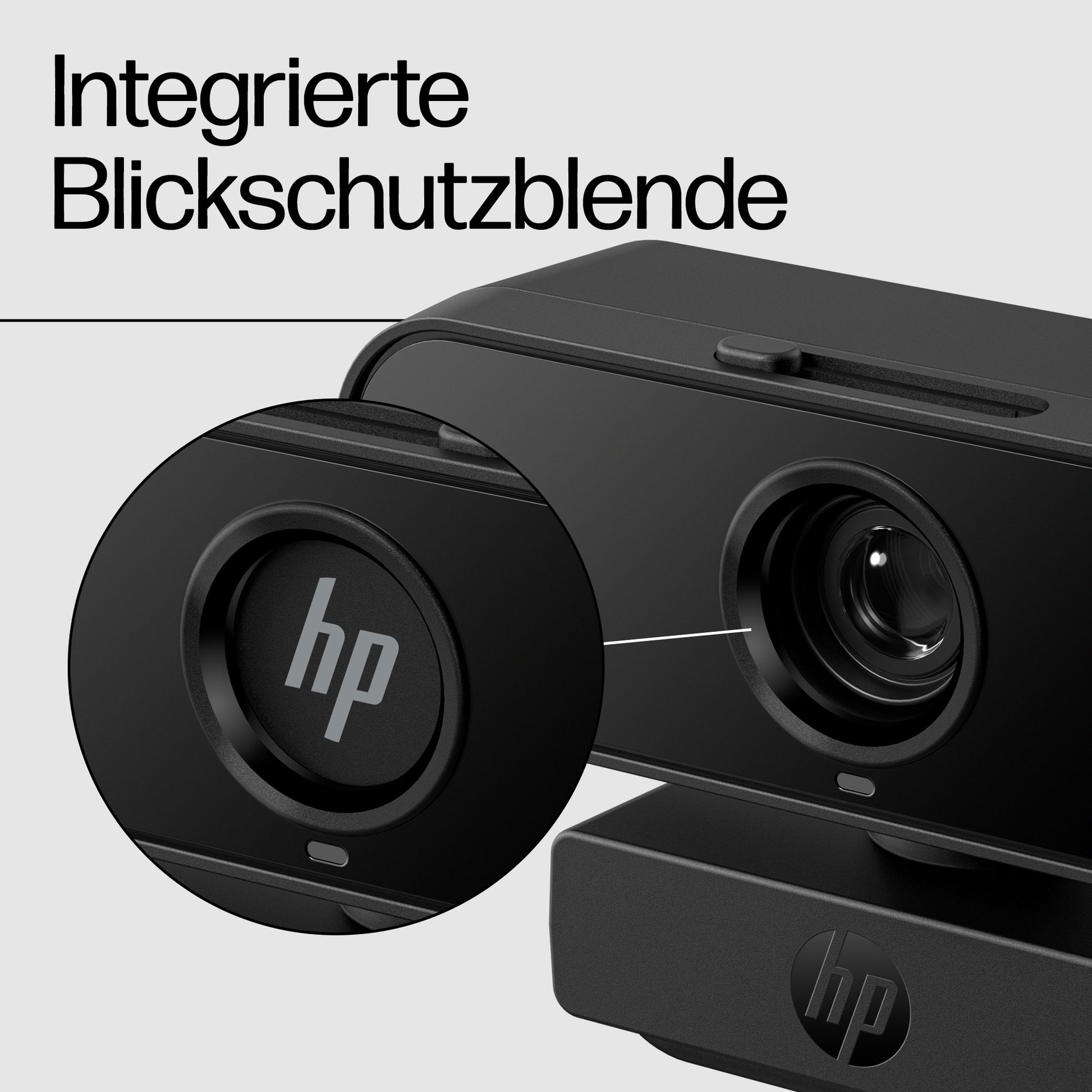 HP 430 FHD Webcam – Full HD 1080p, 60 fps, Autofokus, USB 2.0 – Schwarz
