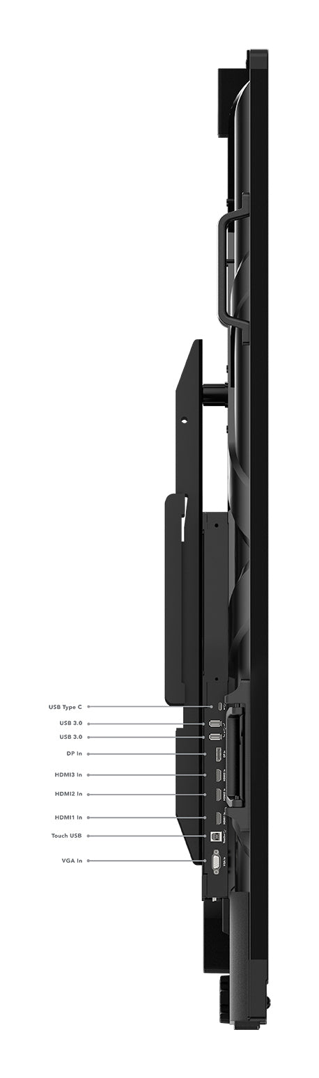 Lenovo ThinkVision T86 – 86" Touch, 3840 × 2160 (4K), VA, Webcam, LAN