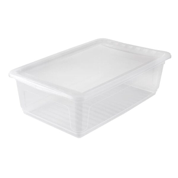keeeper Aufbewahrungsbox 30 l (mit Deckel) – Polypropylen – transparent