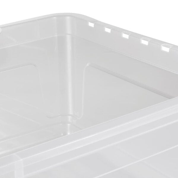keeeper Aufbewahrungsbox 30 l (mit Deckel) – Polypropylen – transparent