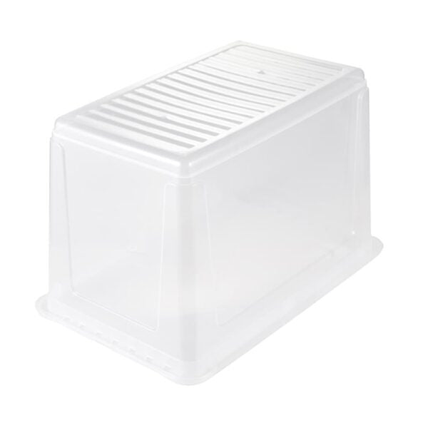 keeeper Aufbewahrungsbox 52 l (mit Deckel) – Polypropylen – transparent – 590 × 350 × 390 mm