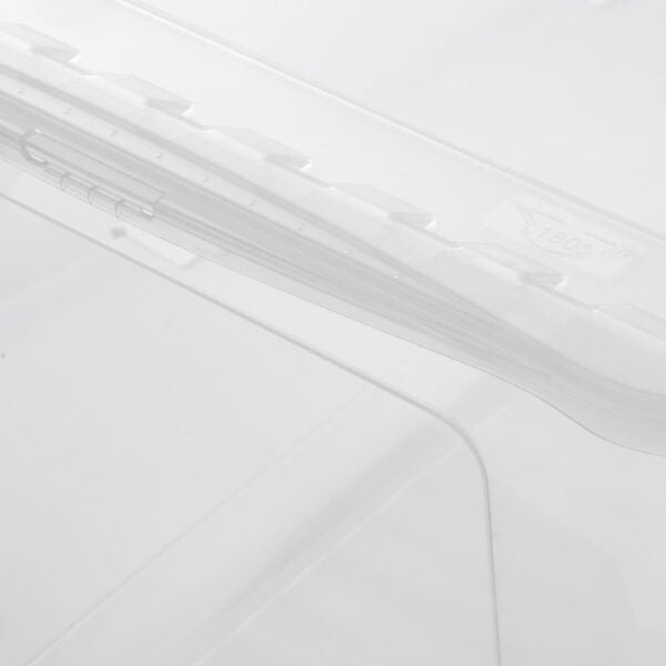 keeeper Aufbewahrungsbox 52 l (mit Deckel) – Polypropylen – transparent – 590 × 350 × 390 mm
